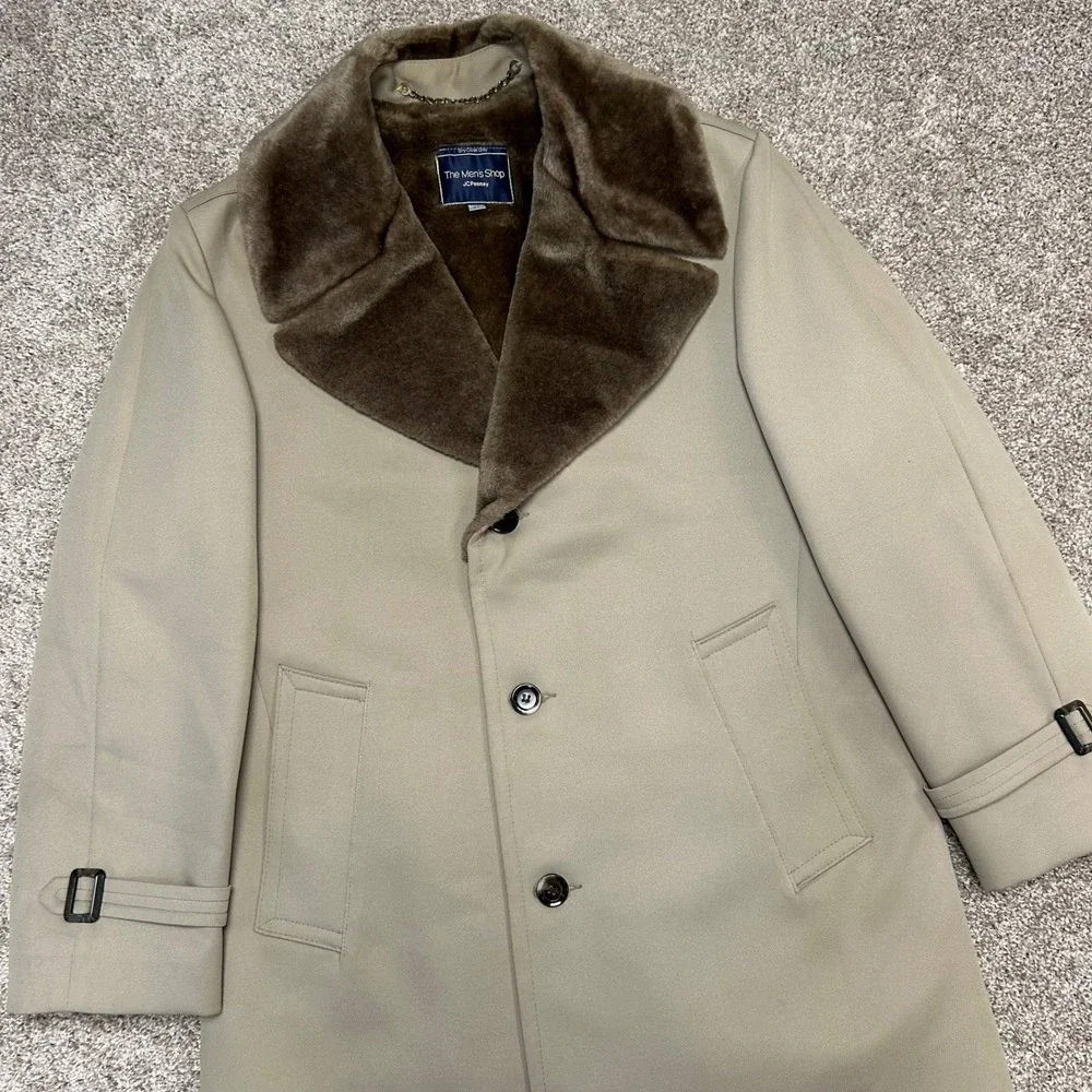 Vintage JCPenny Bunker Ramo Borg Coat Men Size 40 Reg‎ Lined The Men's Shop